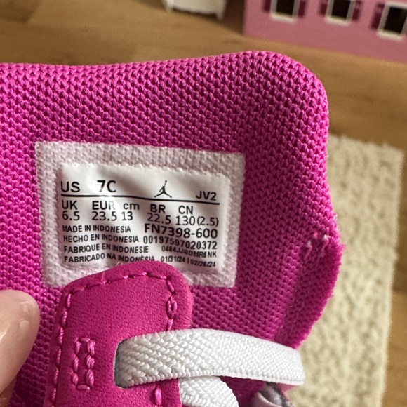 Jordan AJ 1 Low Toddler Pink - Picture 5 of 5